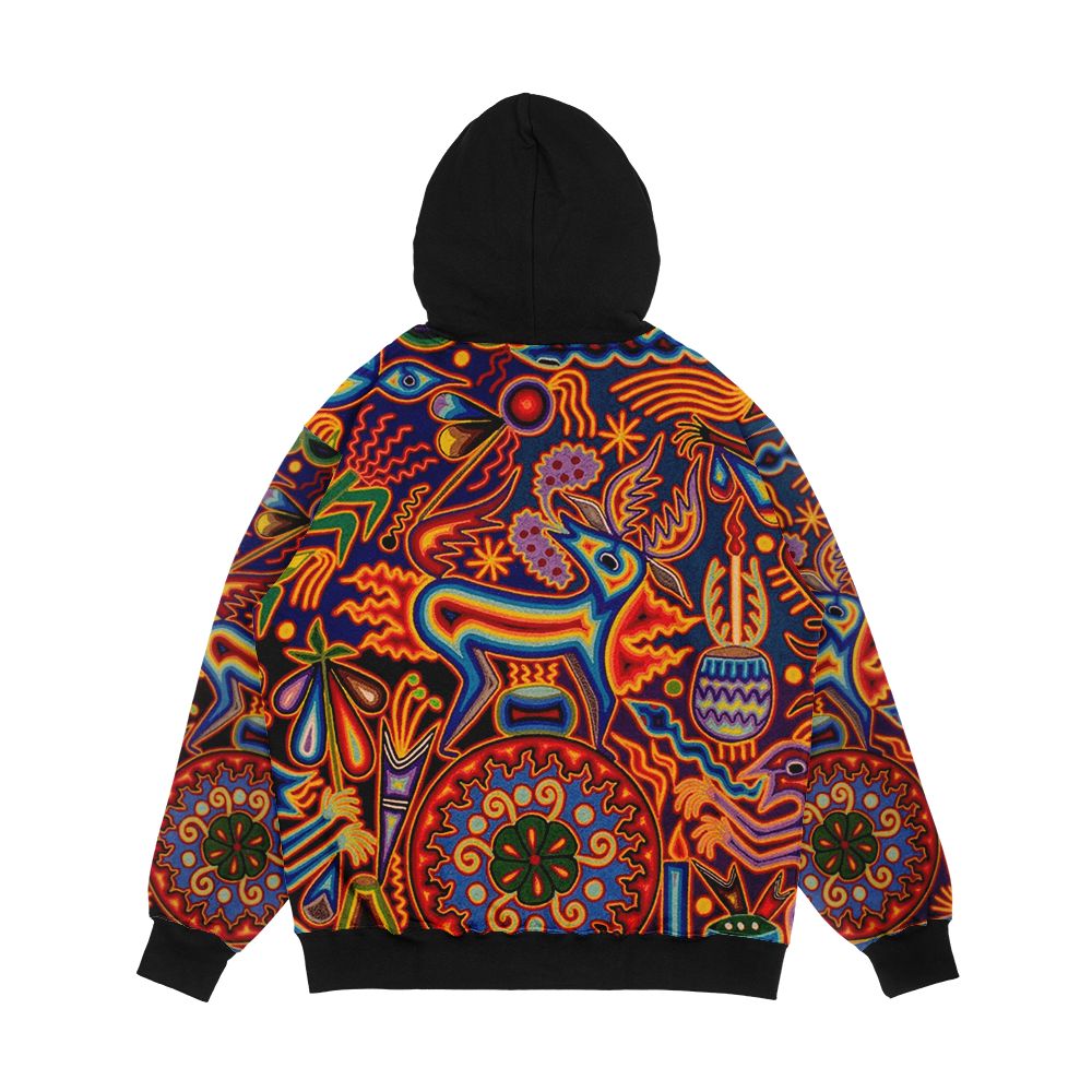 Huichol Men's All-Over-Print Hoodie - Image 2