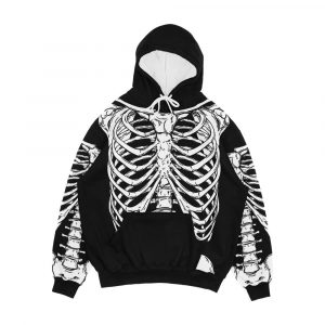 Human Ribcage And Hips Anatomically Correct Human Skeleton Men's All-Over-Print Hoodie