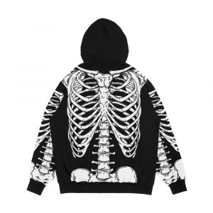 Alternative view of Human Ribcage And Hips Anatomically Correct Human Skeleton Men's All-Over-Print Hoodie