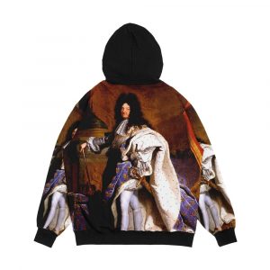 Alternative view of Hyacinthe Rigaud Louis 14 Louis Xiv King Sun Men's All-Over-Print Hoodie