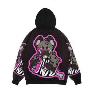Alternative view of Hyena s Meat Pink Edition Men's All-Over-Print Hoodie