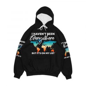 I Haven T Been Everywhere But It's On My List Travel Men's All-Over-Print Hoodie