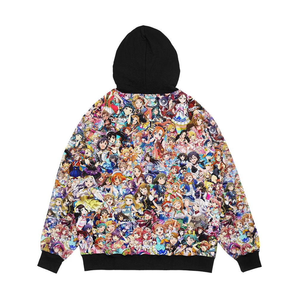 I Love Idols Men's All-Over-Print Hoodie - Image 2