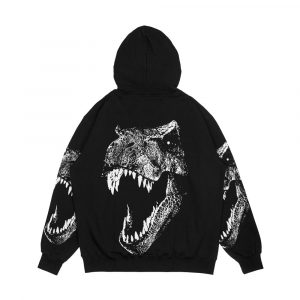 Alternative view of I M A Dino Fan Men's All-Over-Print Hoodie