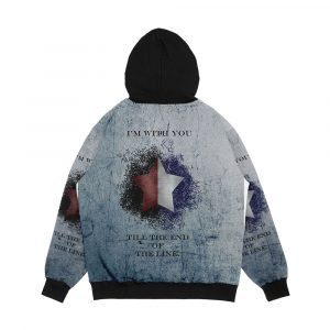 Alternative view of I M With You Till The End Of The Line Ver2 Men's All-Over-Print Hoodie