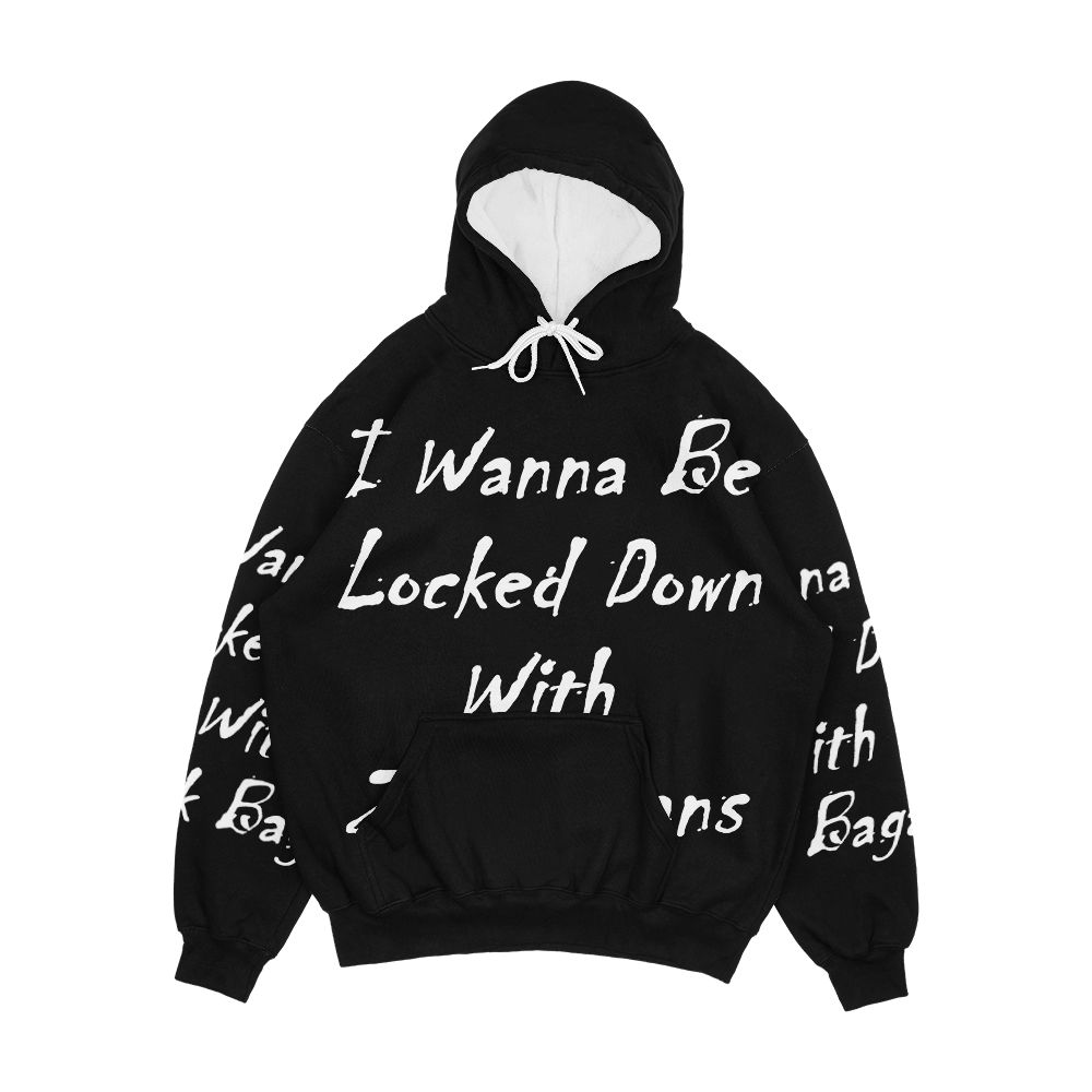 I Wanna Be Locked Down With Zak Bagans Men's All-Over-Print Hoodie