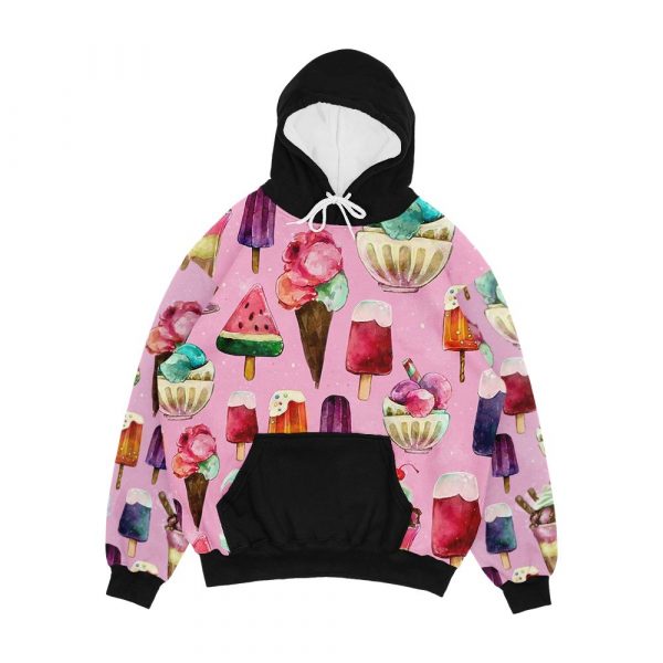 Ice Cream Pattern Men's All-Over-Print Hoodie