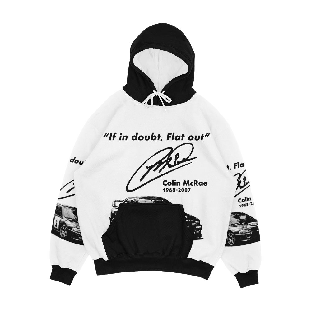 If In Doubt Flat Out With Subaru Men's All-Over-Print Hoodie