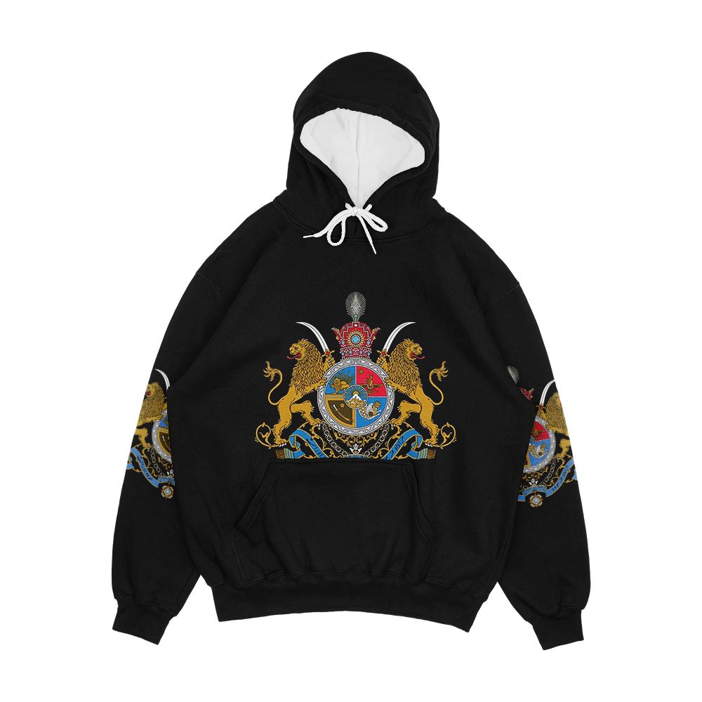 Imperial Coat Of Arms Of Iran Under The Pahlavi Dynasty Men's All-Over-Print Hoodie