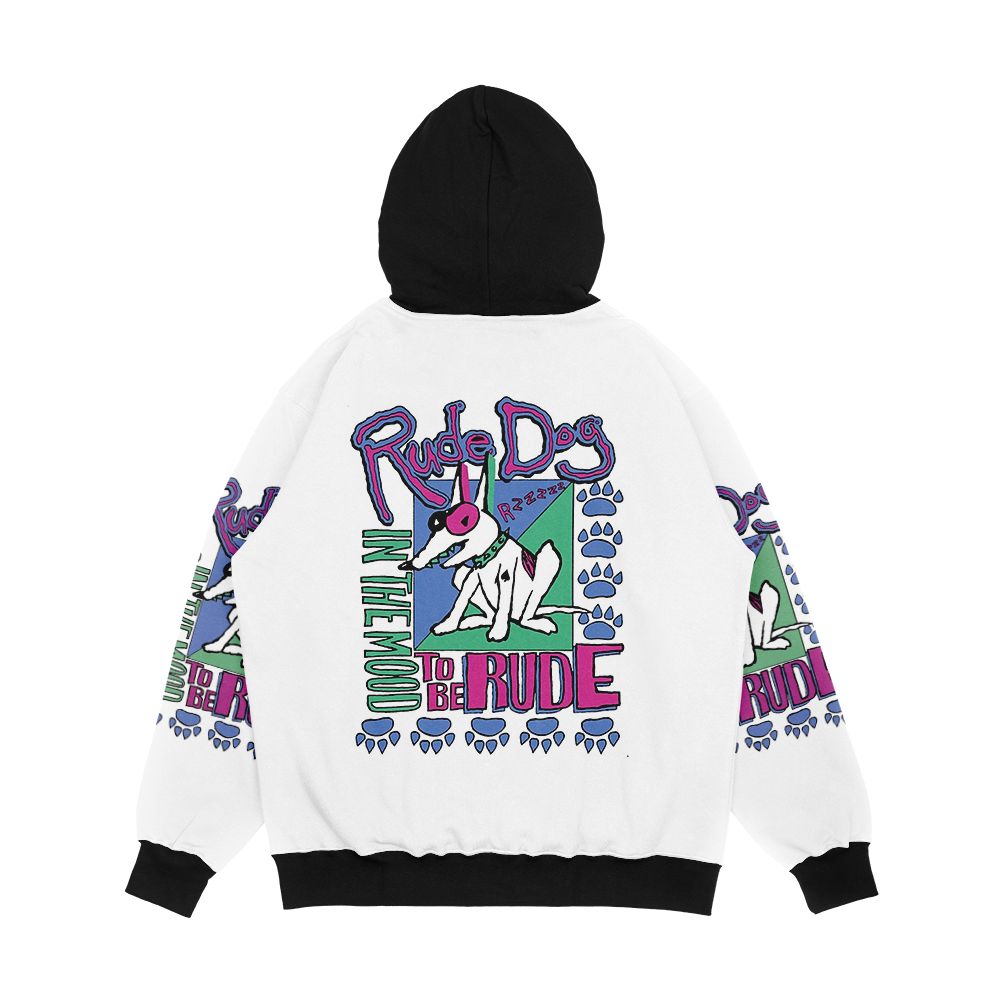 In The Mood To Be Rude Men's All-Over-Print Hoodie - Image 2