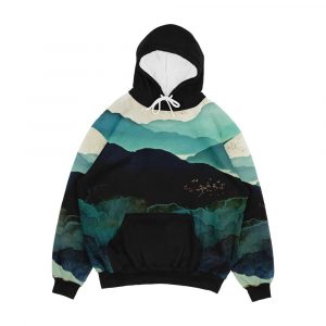 Indigo Mountains Men's All-Over-Print Hoodie