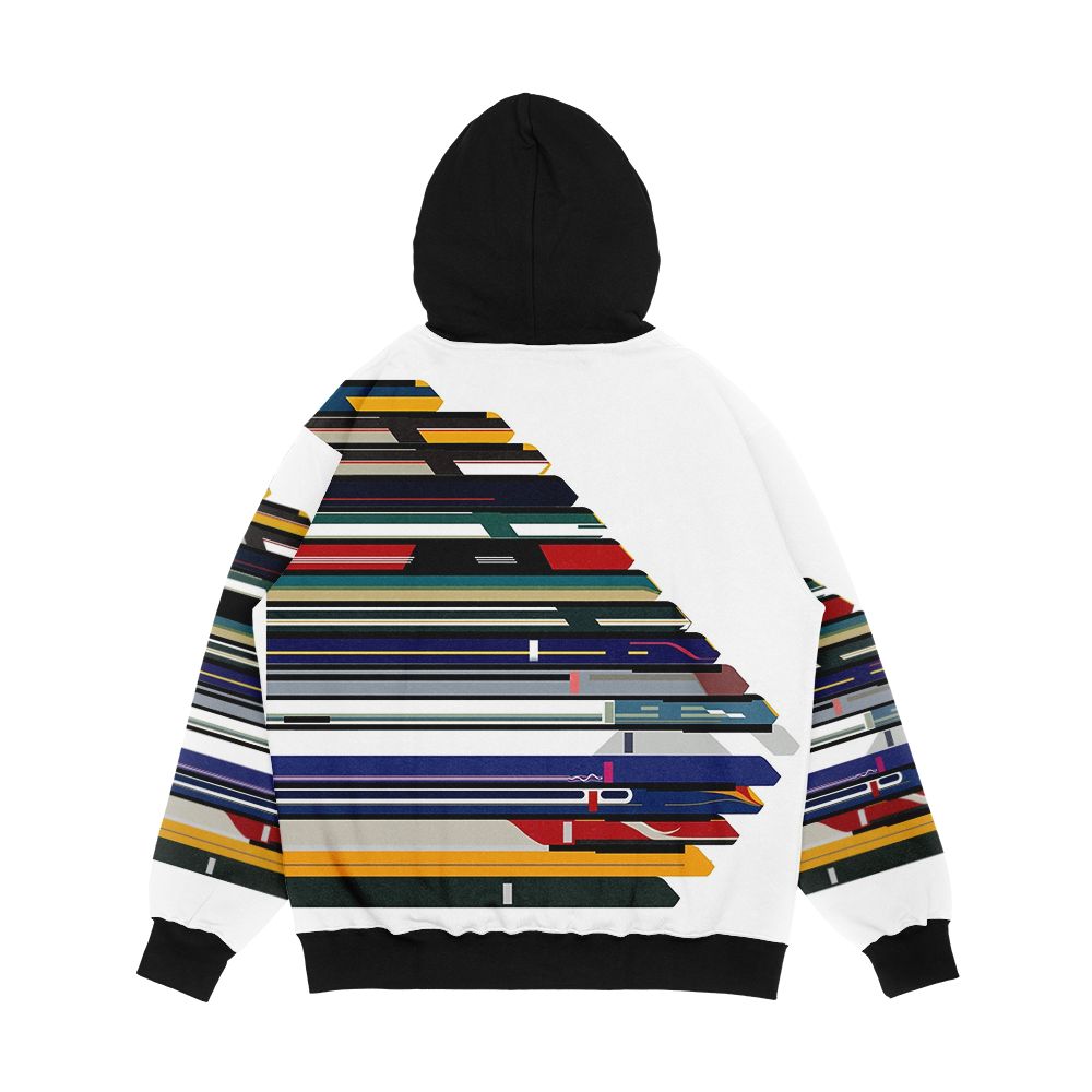 Intercity 125 Outline In Liveries Men's All-Over-Print Hoodie - Image 2