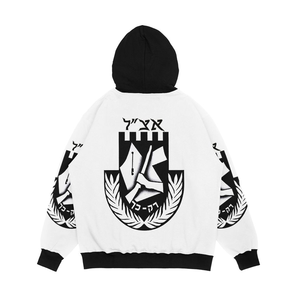 Irgun Tzvai Leumi Etzel Or Irgun Logo Men's All-Over-Print Hoodie - Image 2