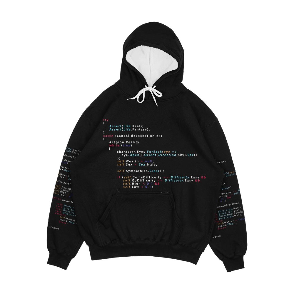 Is This The Real Life Coding Programming Color Men's All-Over-Print Hoodie
