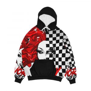 Ivory Towers Checkerboard Queen Men's All-Over-Print Hoodie