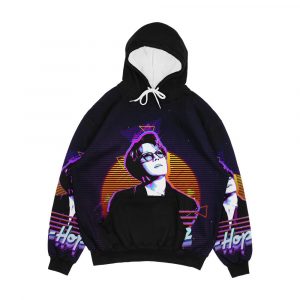 J Hope Retro Men's All-Over-Print Hoodie