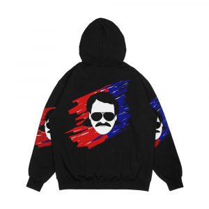 Alternative view of Ja Ne Mogu Drugo Nego Da Ga Volin Men's All-Over-Print Hoodie