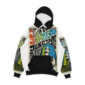Janis Joplin Concert Poster Men's All-Over-Print Hoodie