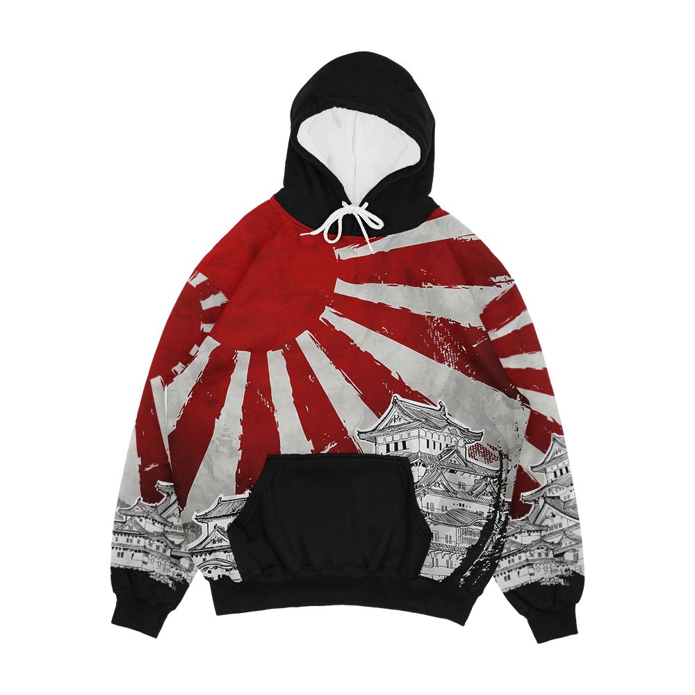 Japanese Palace And Sun Men's All-Over-Print Hoodie