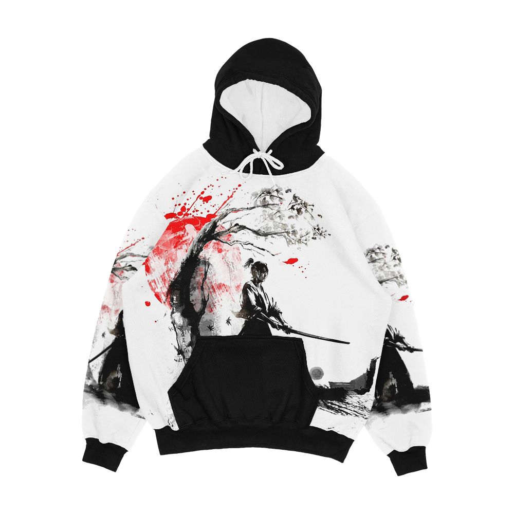 Japanese Samurai Men's All-Over-Print Hoodie