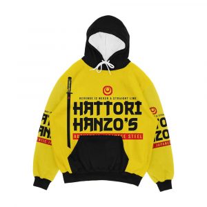 Japanese Steel Dark Version Men's All-Over-Print Hoodie