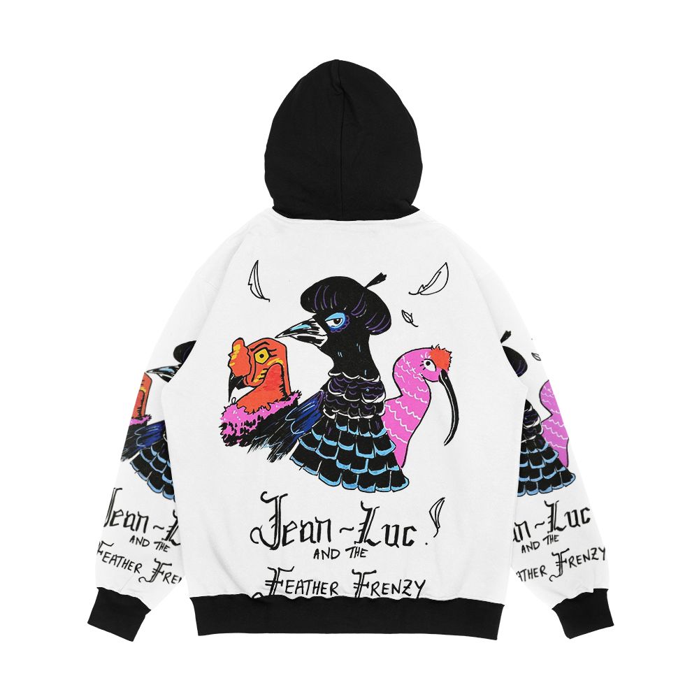 Jean Luc And The Feather Frenzy Men's All-Over-Print Hoodie - Image 2