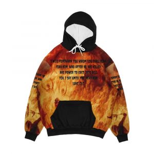Jesus Saves From Hell Men's All-Over-Print Hoodie