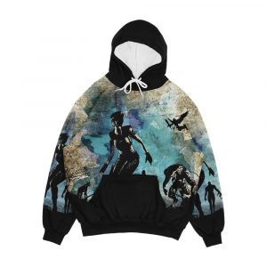 Jill Valentine Resident Evil Minimalist Art Men's All-Over-Print Hoodie