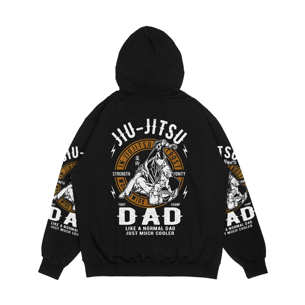 Jiu Jitsu Dad Funny Jiu Jitsu Father s Day Men's All-Over-Print Hoodie - Image 2