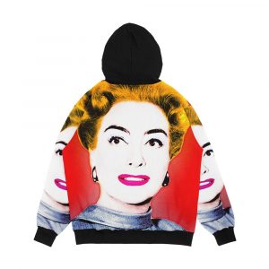 Alternative view of Joan Crawford Pop Art Men's All-Over-Print Hoodie