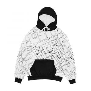 John Snow s Cholera Map Men's All-Over-Print Hoodie