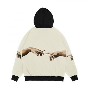 Alternative view of Joint Pass The Creation Of Adam Men's All-Over-Print Hoodie