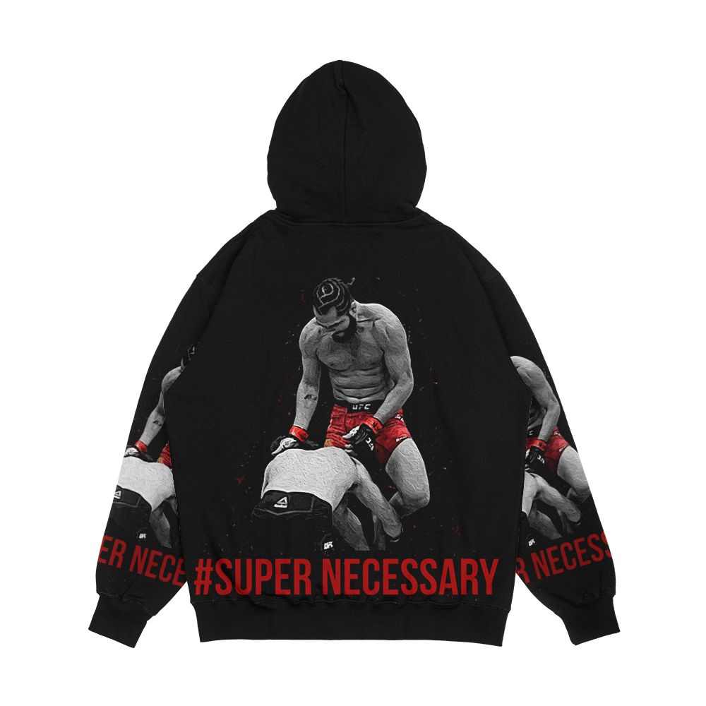 Jorge Masvidal Super Necessary Men's All-Over-Print Hoodie - Image 2