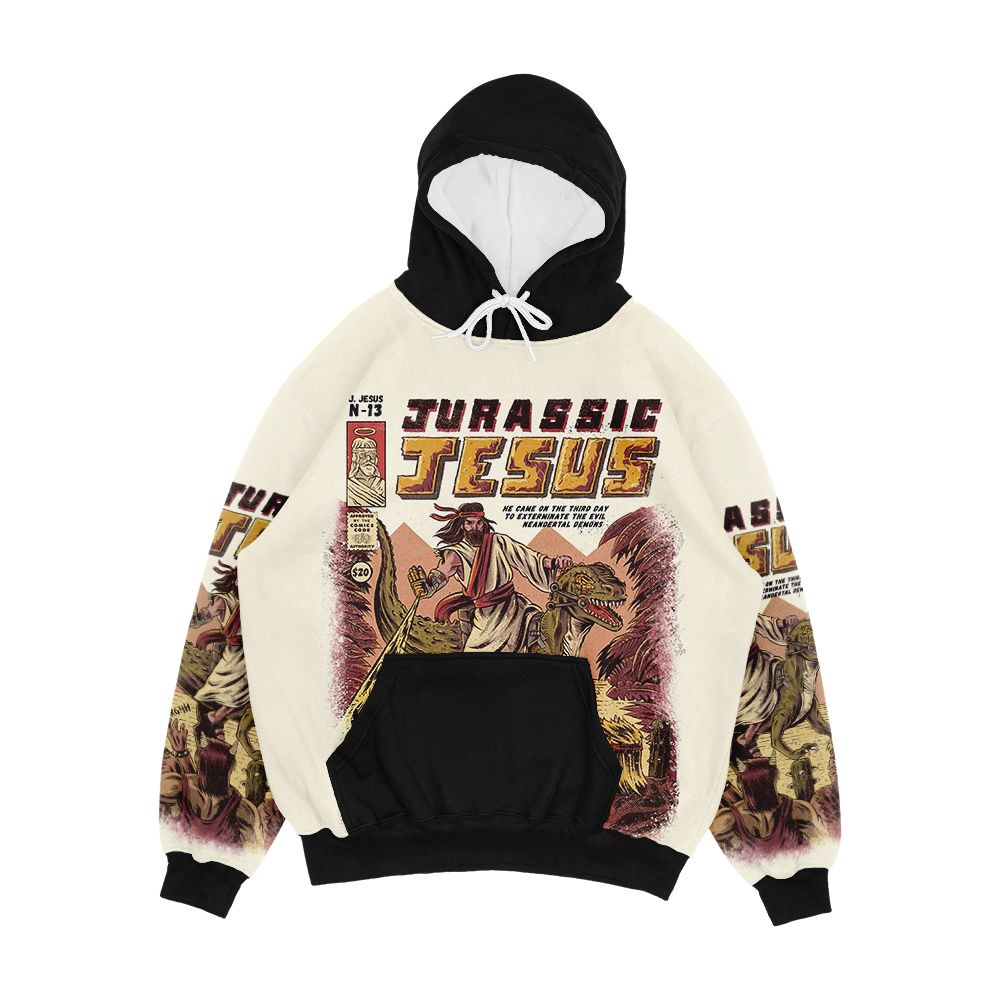 Jurassic Jesus Men's All-Over-Print Hoodie