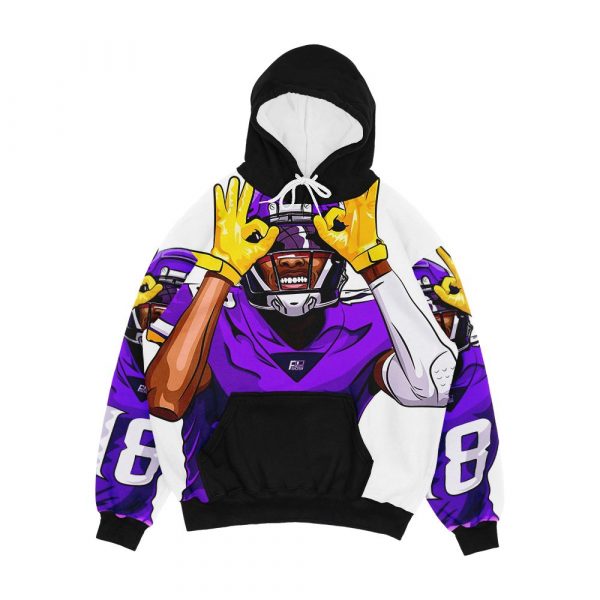Justin Jefferson Men's All-Over-Print Hoodie