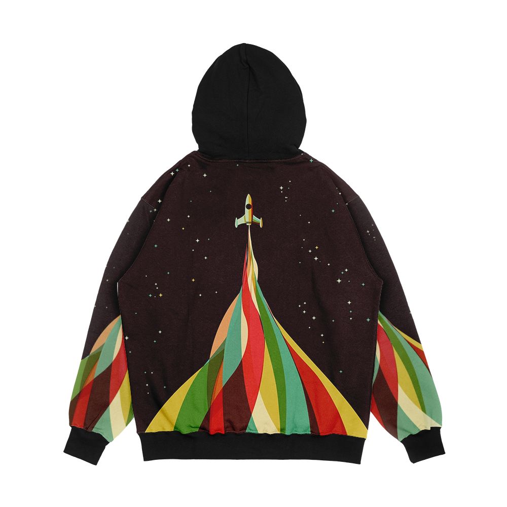Kaleidoscope To The Stars Men's All-Over-Print Hoodie - Image 2