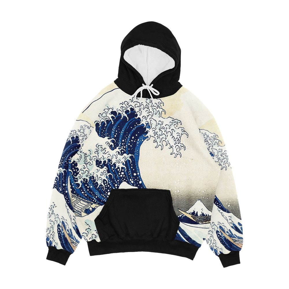 Kanagawa Wave Japanese Wave Men's All-Over-Print Hoodie