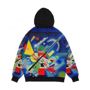 Alternative view of Kandinsky Blue Painting Men's All-Over-Print Hoodie