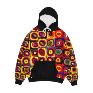 Kandinsky Modern Squares Circles Colorful Men's All-Over-Print Hoodie