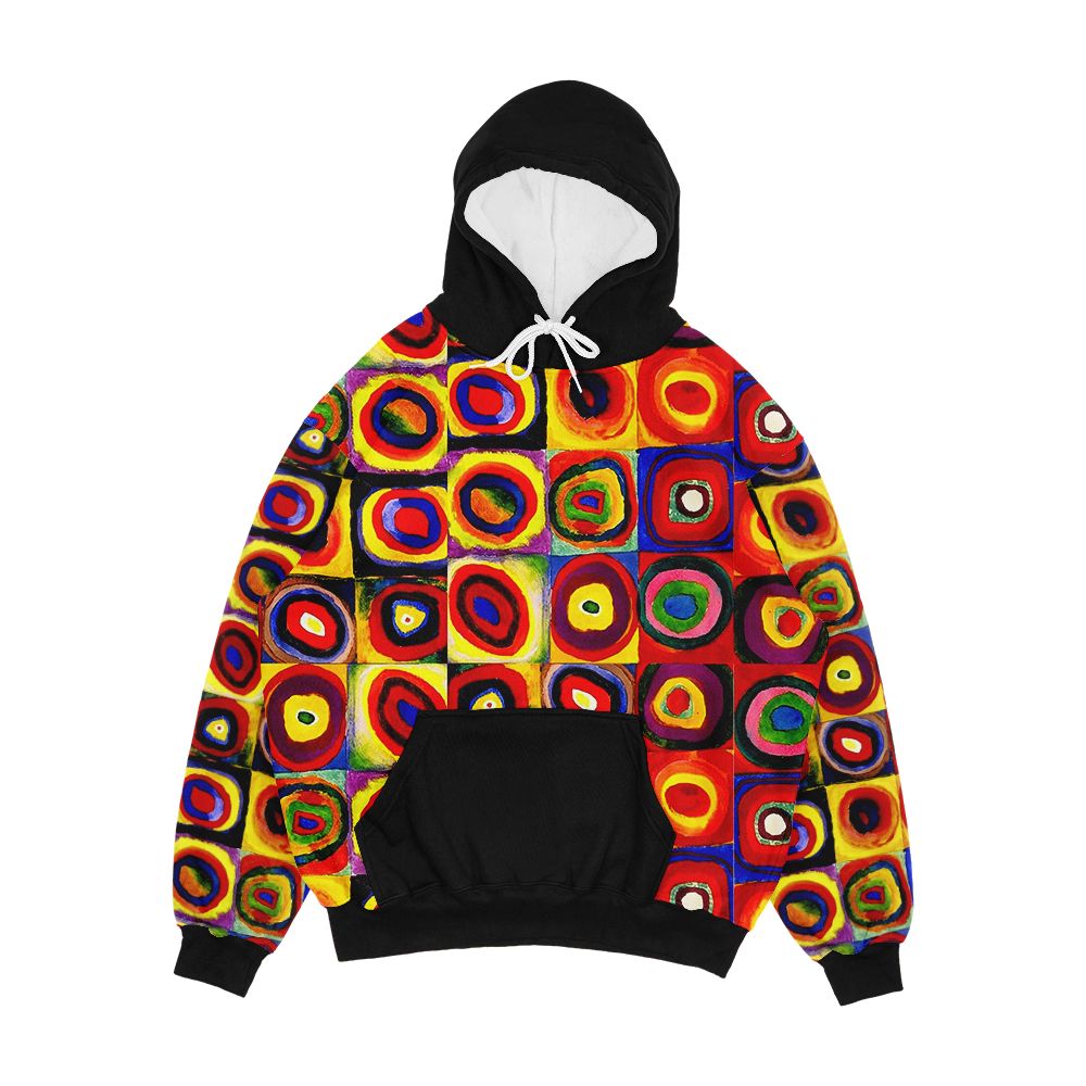 Kandinsky Modern Squares Circles Colorful Men's All-Over-Print Hoodie