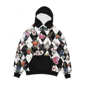 Karamfila s Alice In Wonderland Men's All-Over-Print Hoodie