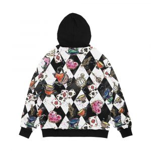 Alternative view of Karamfila s Alice In Wonderland Men's All-Over-Print Hoodie