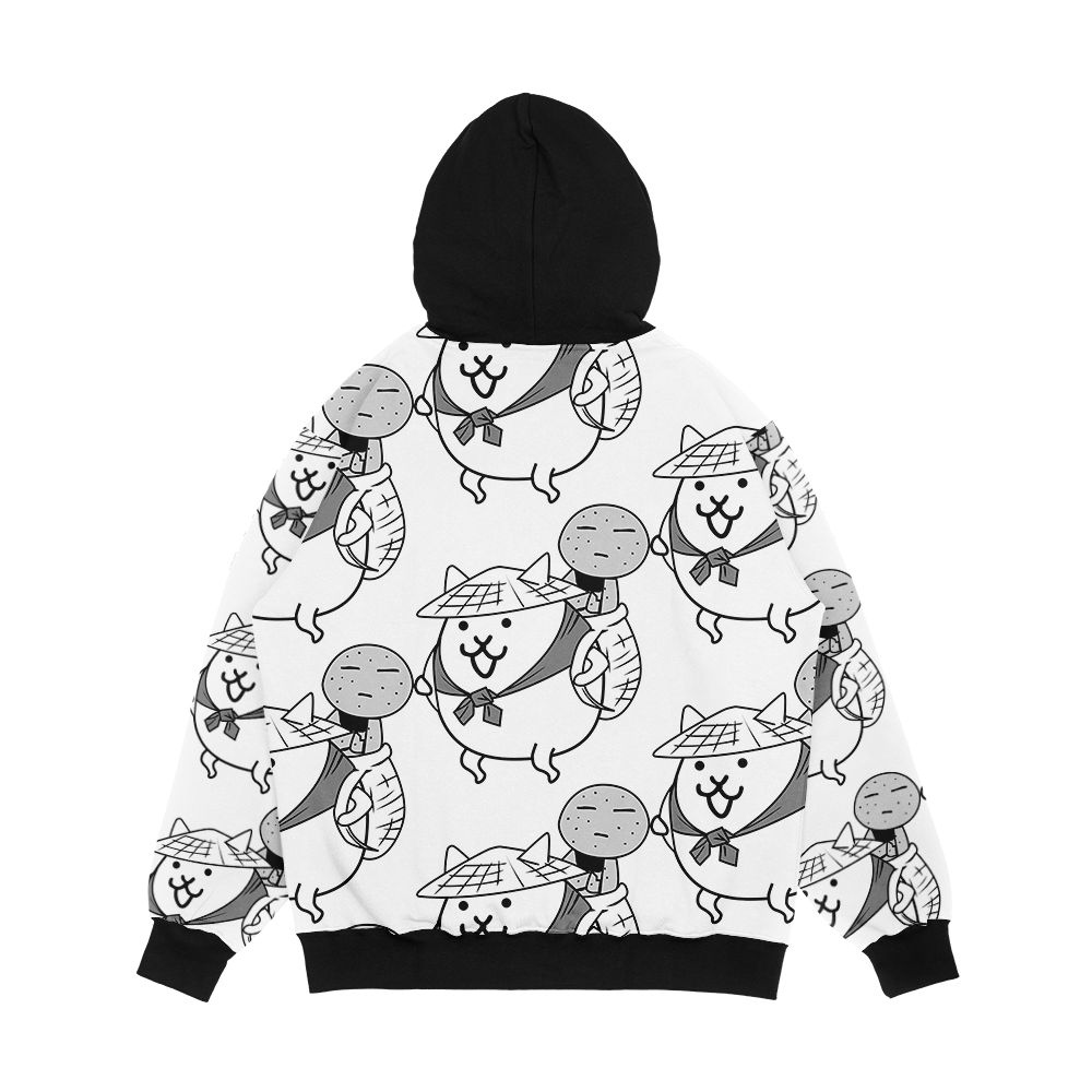 Kasa Jizo Uber Rare Cat Battle Cats Men's All-Over-Print Hoodie - Image 2