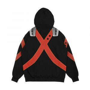 Alternative view of Katsuki Bakugo Boku No Hero Academia Bakugou Men's All-Over-Print Hoodie