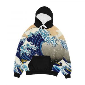 Katsushika Hokusai The Great Wave Of Kanagawa Men's All-Over-Print Hoodie