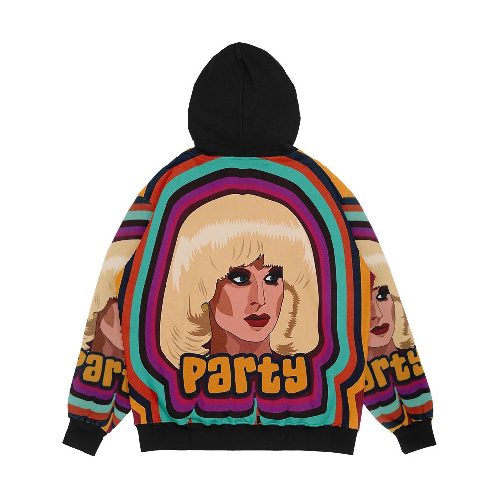 Katya Zamolodchikova Party Men's All-Over-Print Hoodie - Image 2