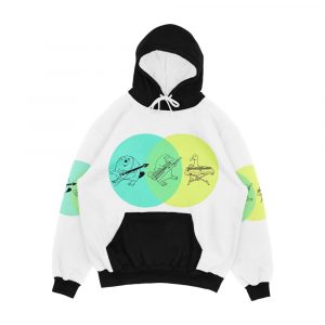 Keytar Platypus Venn Diagram Men's All-Over-Print Hoodie