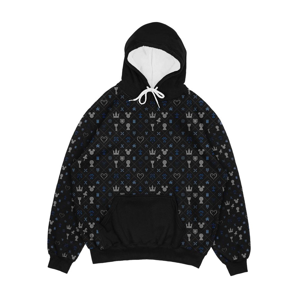 Kh Pattern Men's All-Over-Print Hoodie