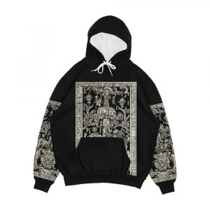 King Pakal s Spaceship Mayan Time Traveler Ancient Astronaut Maya Carving Art Men's All-Over-Print Hoodie