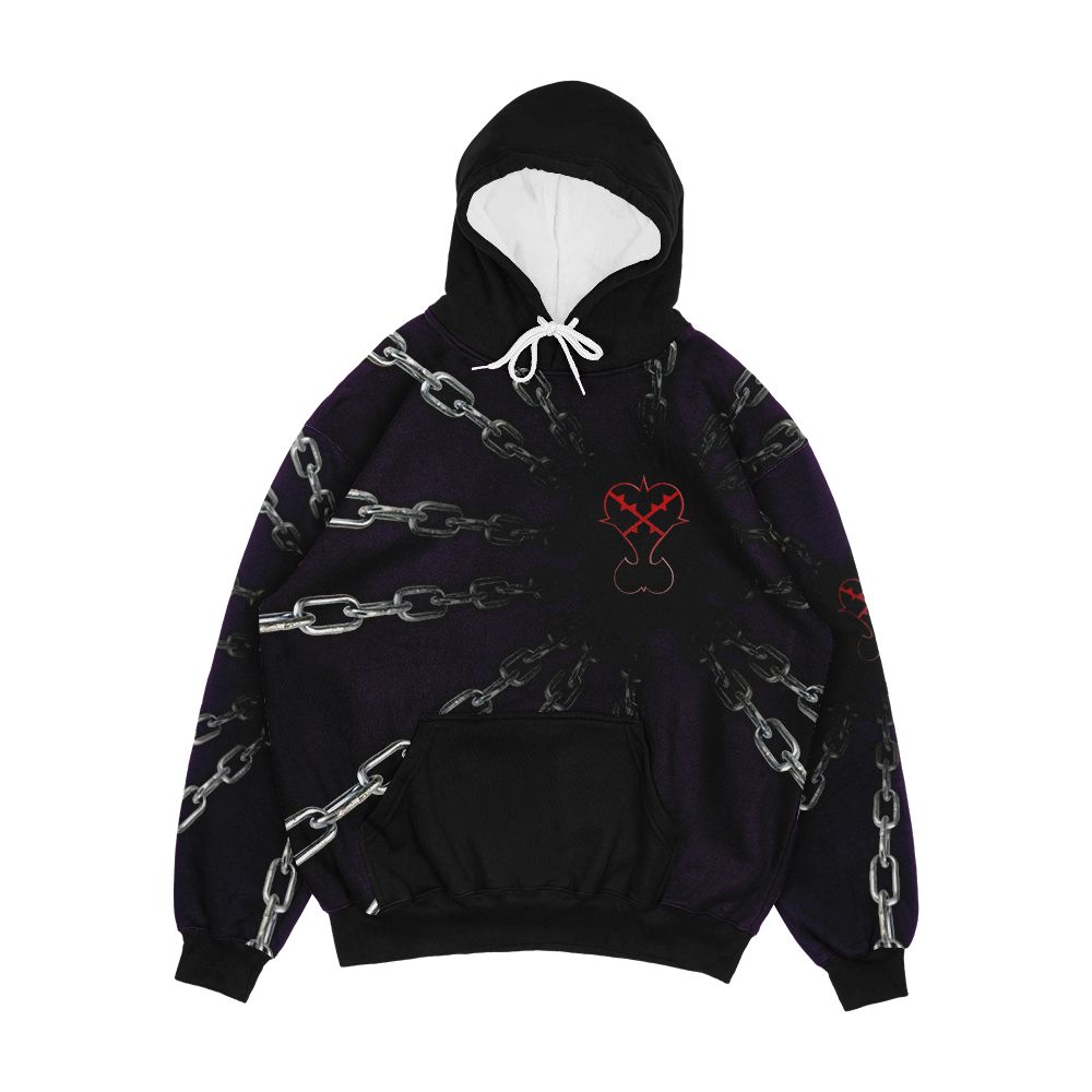 Kingdom Hearts Heartless Chained Heart Men's All-Over-Print Hoodie